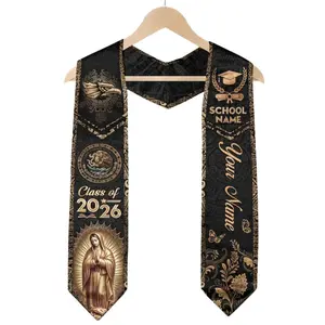 [HOT] Custom Mexican Graduation Stole, Mexican Flag Graduation Sash 2026, Mexico Pattern Stole, Custom Name & School Sash Senior Graduation Gift