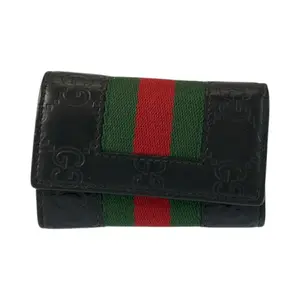 Pre-owned GUCCI Other Small Leather Goods Guccissima Leather Key Case