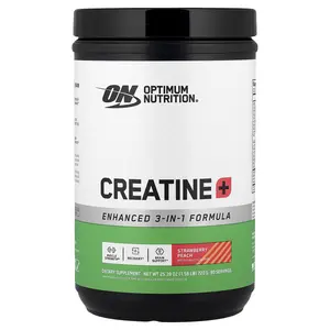 Optimum Nutrition Creatine+, Strawberry Peach, 1.58 lb (720 g)