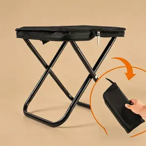 Heavy Duty Foldable Camping Stool, High Elastic Breathable Fabric, Quick Assembly Fold Up Chair, Collapsible Portable Seat for Travel, Picnic, Backpacking and Backyard Leisure Use