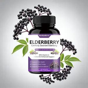 Elderberry Capsules with Biotin Immune & Beauty Support 60 Count