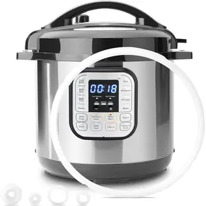 Silicone Sealing Ring for InstaPot Sealing ring for 6qt/5qt - Perfect Fit for Duo50, Duo60, Lux50, Lux60, Smart 60, Ultra 6, CSG60, CSG50 Pressure Cookers - Insta Pot Accessories