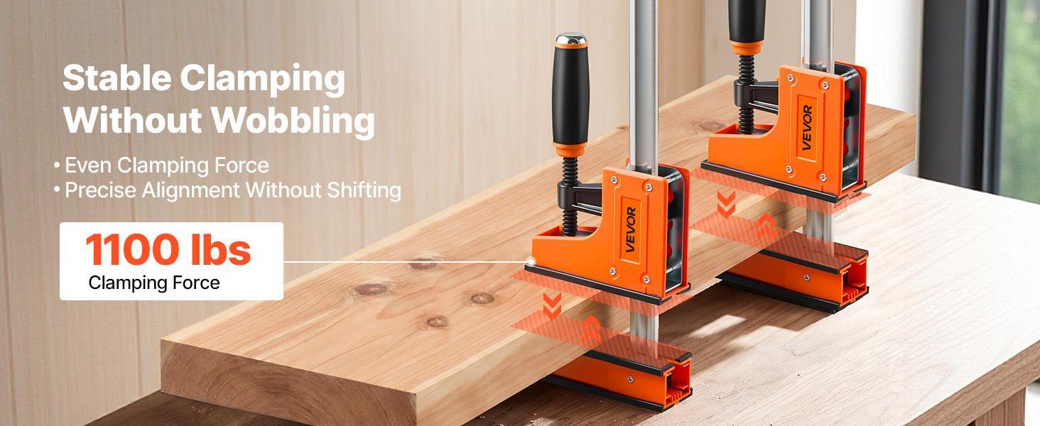 【Summerfinds】VEVOR 4-Piece F-Style Bar Clamps - 24in & 31in Heavy Duty Secure Upgraded, 1100 lbs Clamping Force, 2-in-1 Design, PA6 Handles, Parallel Soft Rubber Pads, Carbon Steel Bar for DIY Woodwork & Wood/Metal Joining Projects, Heavy Duty Clamp 【Summerfinds】VEVOR 4-Piece F-Style Bar Clamps - 24in & 31in Heavy Duty Secure Upgraded, 1100 lbs Clamping Force, 2-in-1 Design, PA6 Handles, Parallel Soft Rubber Pads, Carbon Steel Bar for DIY Woodwork & Wood/Metal Joining Projects, Heavy Duty Clamp