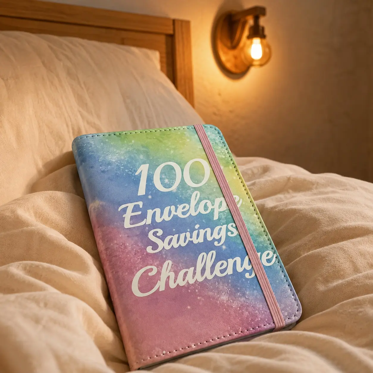 100 Envelope Money Saving Challenge Binder, Cute Savings Challenge Book with Cash Envelopes, Budget Binder with 50 PVC Sleeves and Savings Tracker, 100 Day Challenge to Save $5,050, Budget Planner