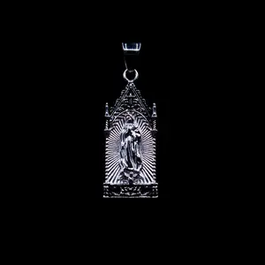 Virgin Mary Alter Pendant White Gold