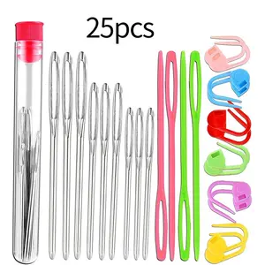 Large-Eye Needles for Hand Sewing, Knitting Tools, DIY Embroidery Floss Needle, Wool Sweater Repair, Craft Supplies