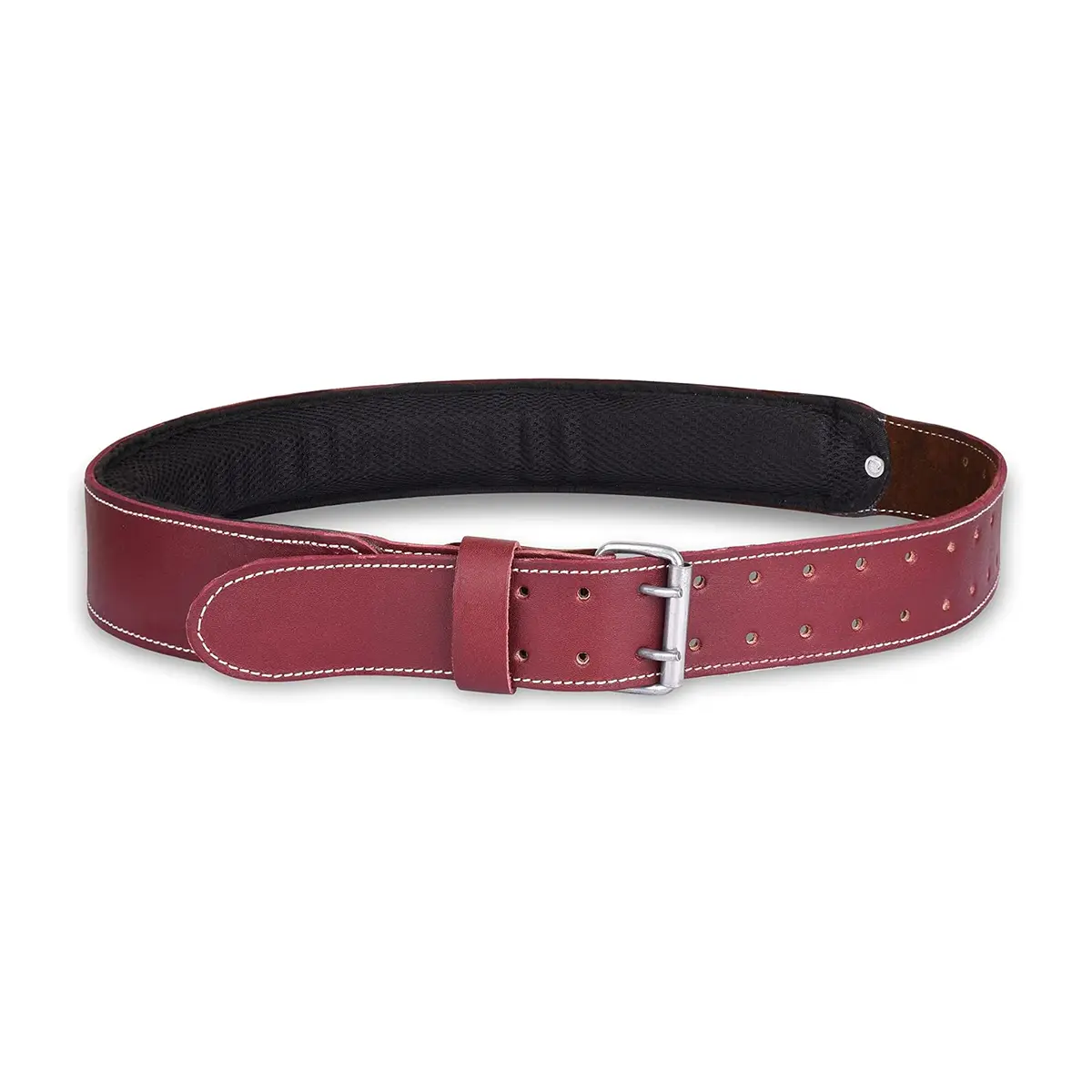 FUERI Premium Foam-Padded Leather Work Belt - Thick Grain, Durable Belt, Men's Work Accessory, Construction Accessory, Waist Band for Carpenters, Mechanics, Durable Belts