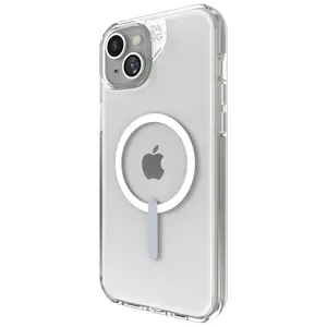 ZAGG Crystal Palace Snap iPhone 15 Plus Clear Phone Case - Drop Protection (13ft/4m)  Durable Graphene  Anti-Yellowing  and Scratch-Resistant MagSafe Phone Case