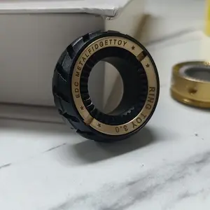 Metal Magnetic Stress Relief Ring, Anti-Anxiety Fidget Spinner Ring, Cool Toy for Adults, Unisex, Perfect for Anxiety Reduction