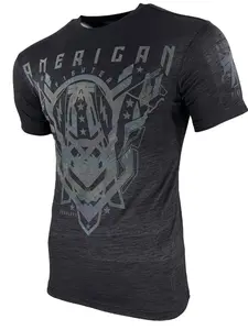 American Fighter Men's Oakshade Reflective T-shirt - Casual Short Sleeve Cotton Blend Top with Neo Tetris Graphic