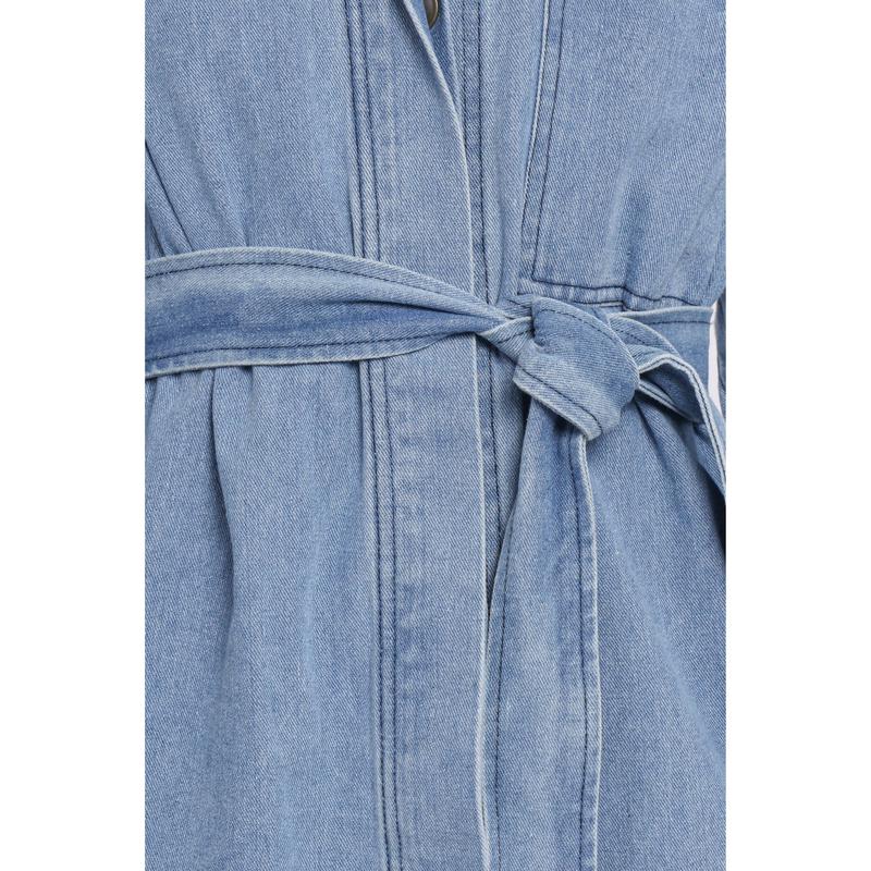 Donovan Denim Tie Jacket - Light Denim