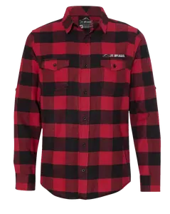 Life Unplugged Mens' Fitted Long Sleeve Plaid Flannel Shirt - Casual Gingham Pattern for Autumn Wear