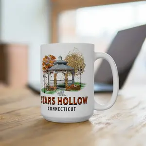 Gilmore Girls Stars Hollow Connecticut Autumn Gazebo Stars Hollow Fall Festival Gilmore girls fan nastalgic tv shows Mug Rory Lorelai 15 Oz and 11 Oz, Birthday Gift, Funny Friends Gift, Christmas Gift