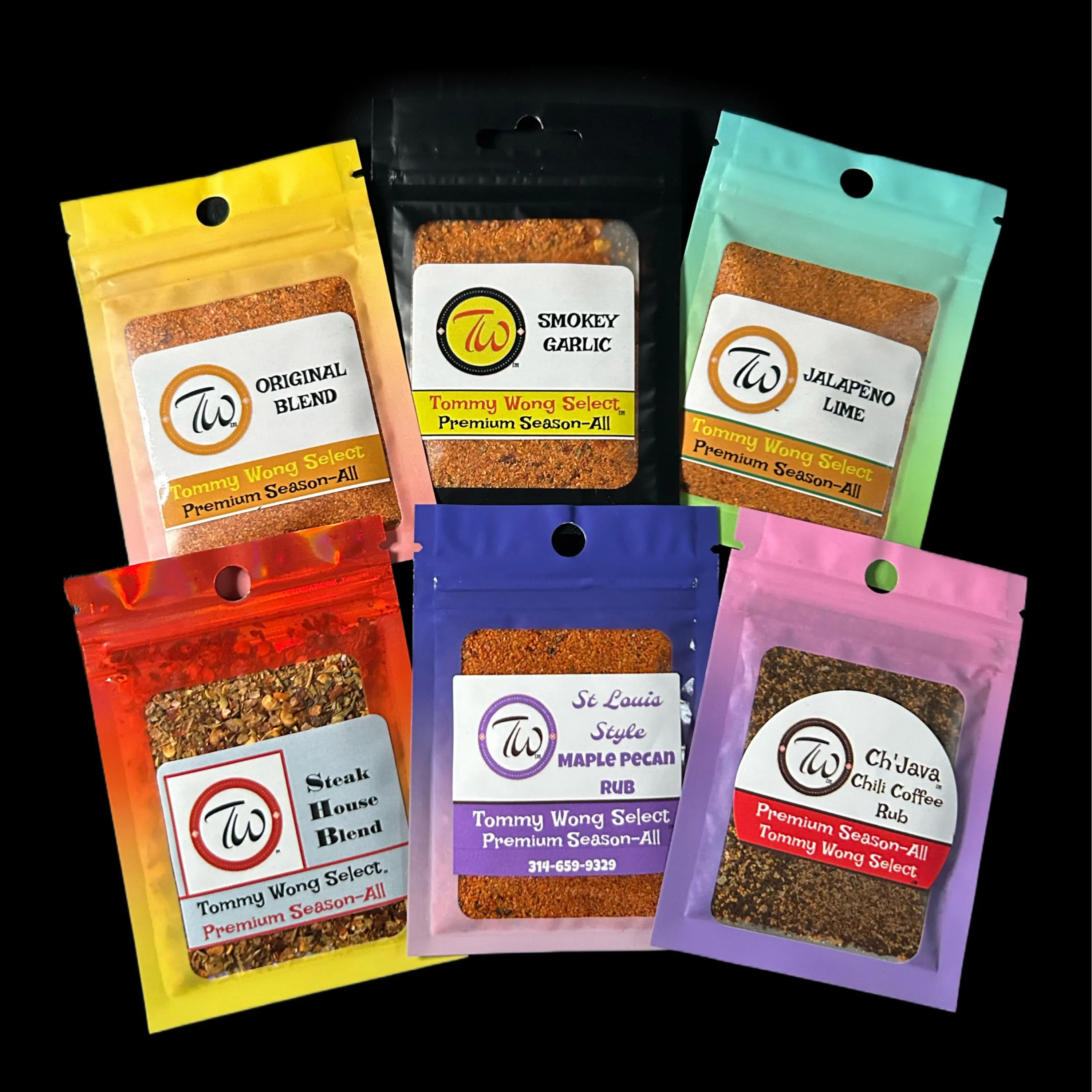 6-pc Season-All Sample Pack (All Natural & Sugar Free)