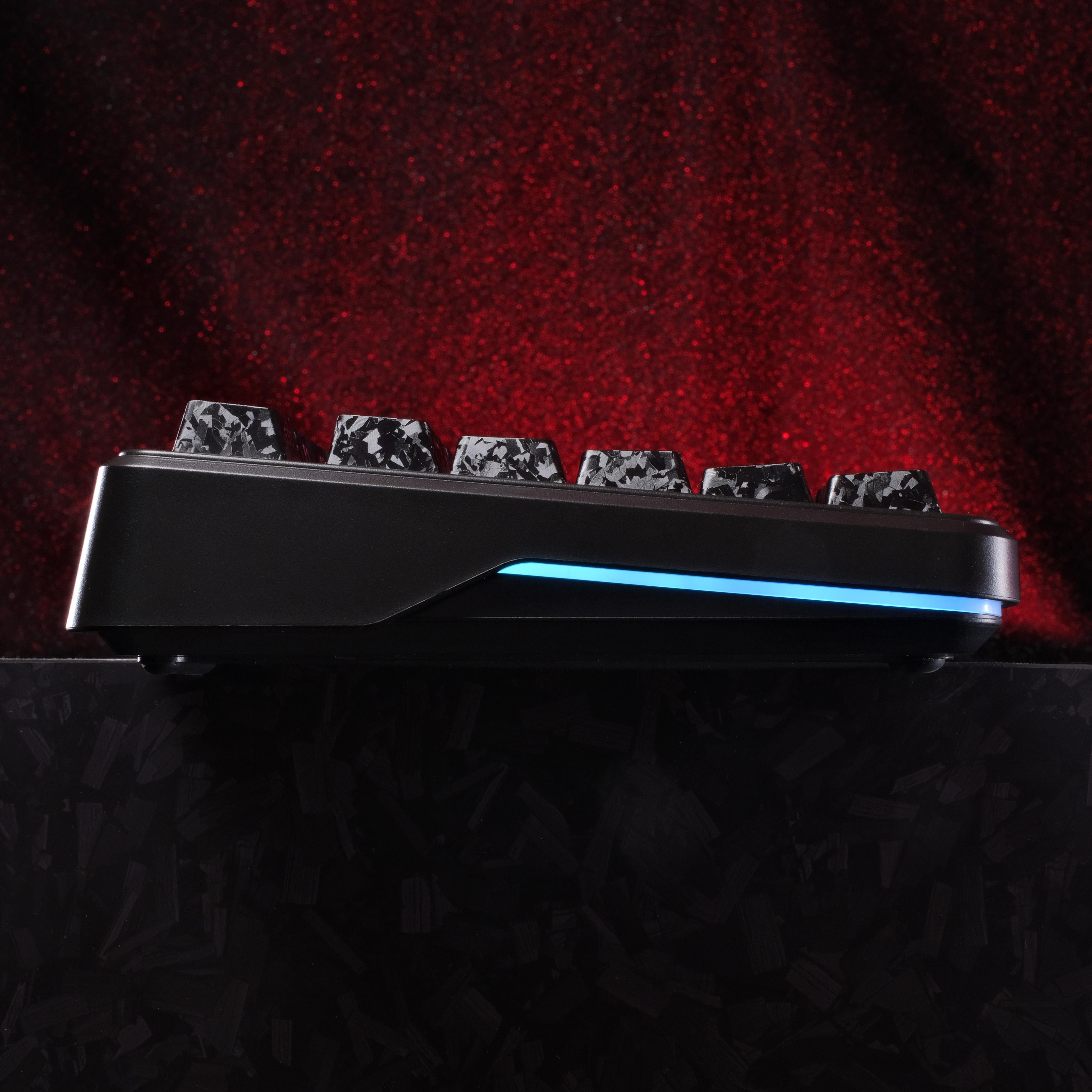 Dig Aura Forged Carbon-Look Cherry Profile Keycaps Set 142-key keycap set（only keycap, not include a keyboard）