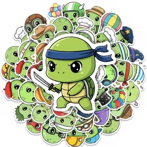 50pcs Turtle Stickers, Suitable for Scrapbooks, Diaries, Laptops, Water Bottles, Cars, Etc. A Gift with A Positive Message and Based on Faith, Funny Car Stickers
