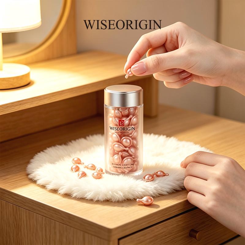 Retinol Facial Capsule Essence | Hydrating, Fine Line Reduction, Brightening & Contour-Tightening Gentle Anti-Aging Skincare, Unisex, Perfect Gift Serums