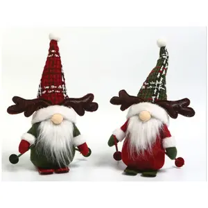 8" Santa's Workshop Reindeer Gnomes, Set of 2