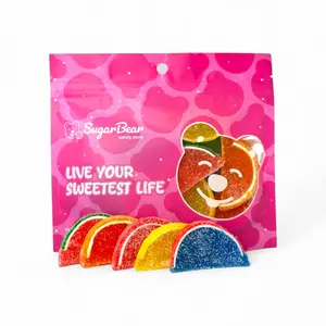 Fruit Slices - Soft & Chewy Sugar-Coated Fruit Jelly Candy - 4 oz, 8 oz, 1 lb Bags Snack Bonbon