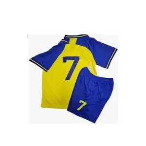 Youth Uniform Soccer Jersey Pack, Football Kits with Shorts & Socks, Cristiano Ronaldo Print Set, Jersey Number Men's Set