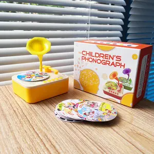 Toddler Gramophone Musical Toys – Player Audio Books for Kids, Stories,Songs Phonograph Record with 56 Stories, 14 Classical Music,3 DIY , for Boys and Girls