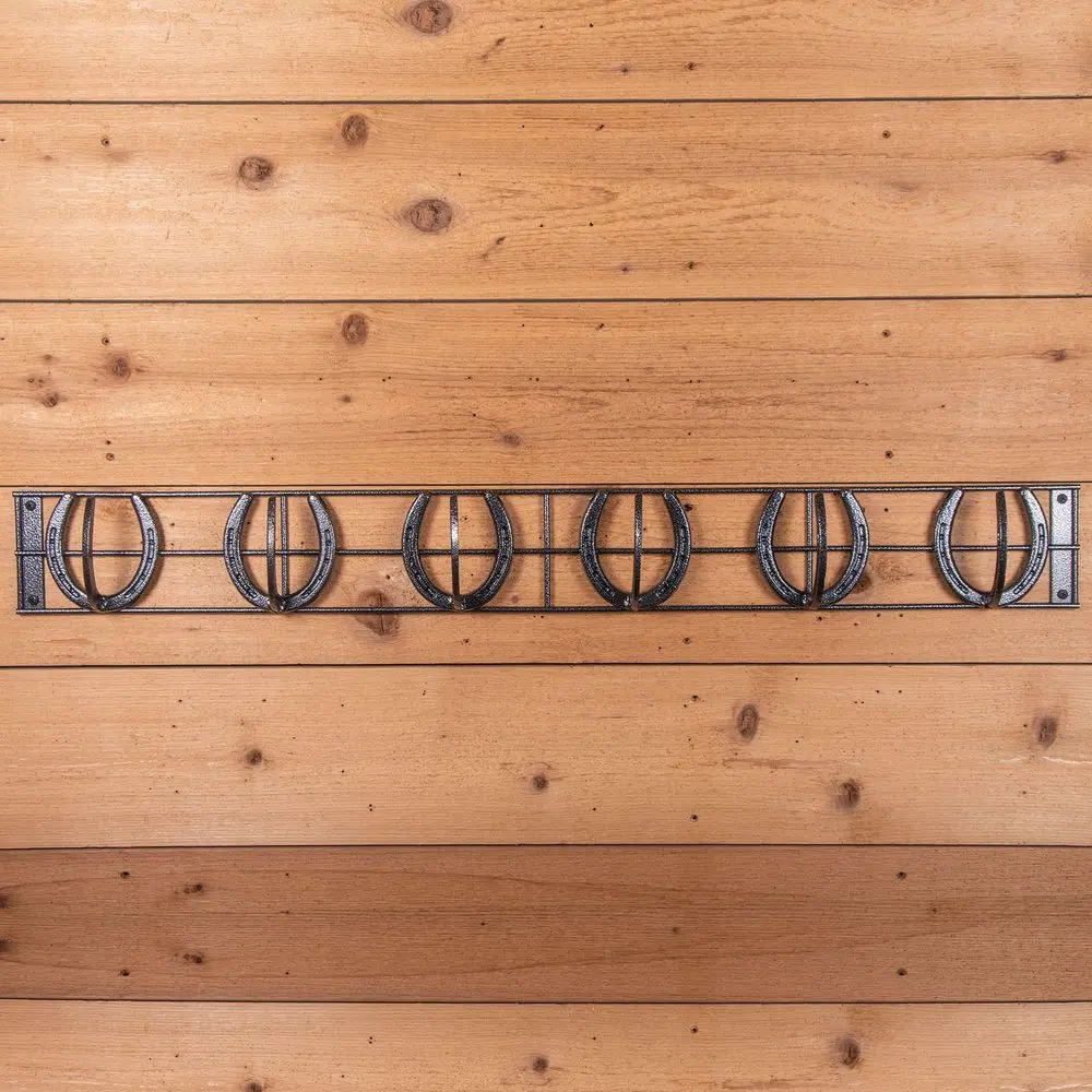Easy-Up Pro Mountable Horseshoe 6 Hook Rack