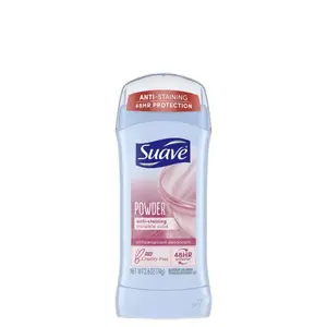 Suave Invisible Solid Antiperspirant Deodorant Powder, Unisex, 2.6 oz - Pack of 3
