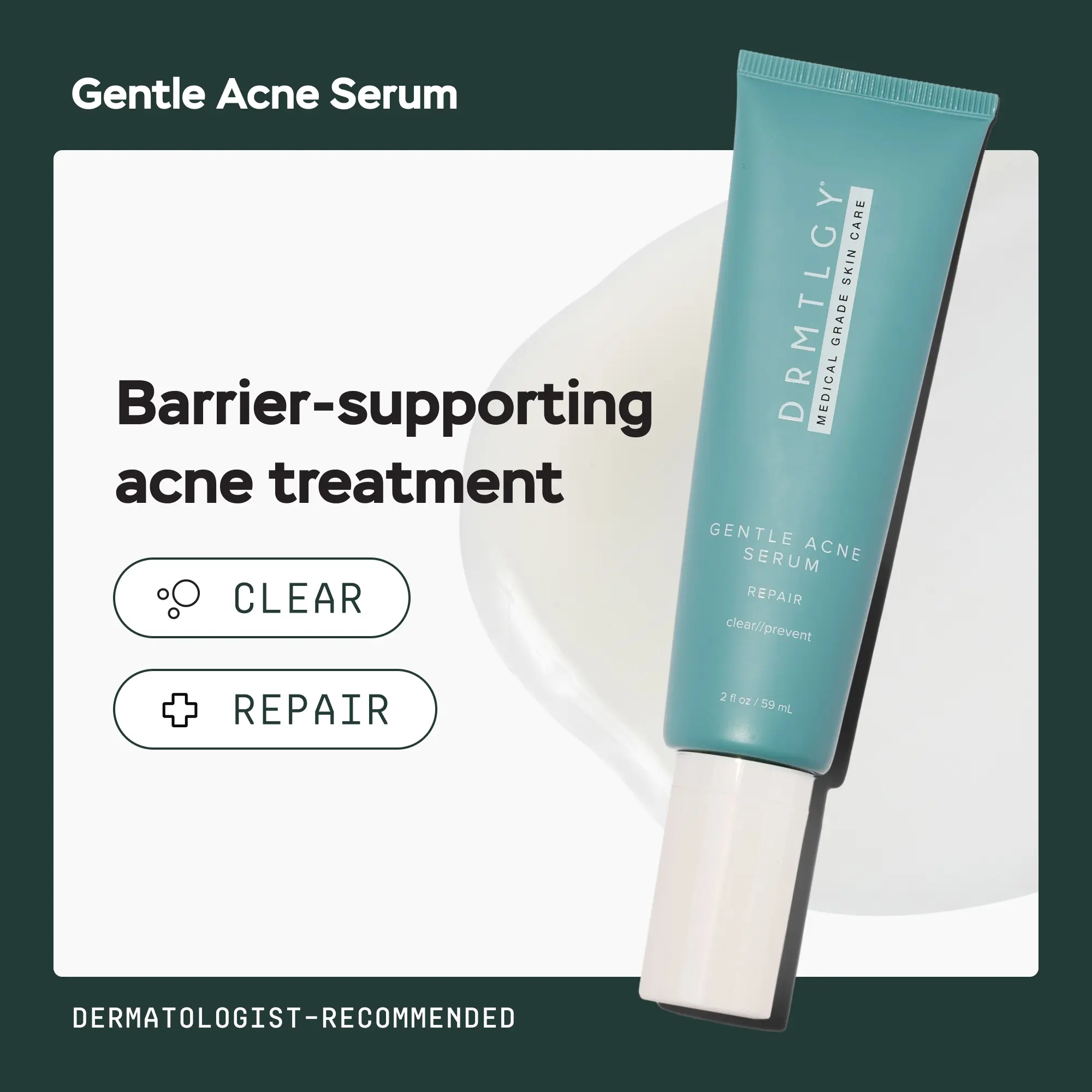 DRMTLGY Gentle Acne Serum with 0.5% Salicylic Acid Clears & Prevents Breakouts DRMTLGY Gentle Acne Serum with 0.5% Salicylic Acid Clears & Prevents Breakouts