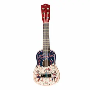 Cowboy-Themed Toy Guitar, Kids' String Instrument Accessory for Musical Hobbies