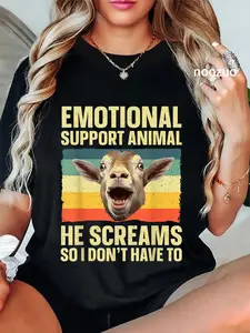 100% Cotton Funny Goat Design For Men Women Goat Themed Pygmy Goat Lover T-Shirt