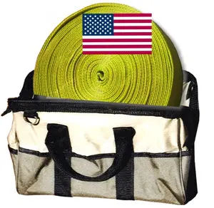 BILLET4X4 U.S. Made SD Snatch Strap (2 inch X 30 ft) w/HD Carry Bag (Off-Road Recovery)