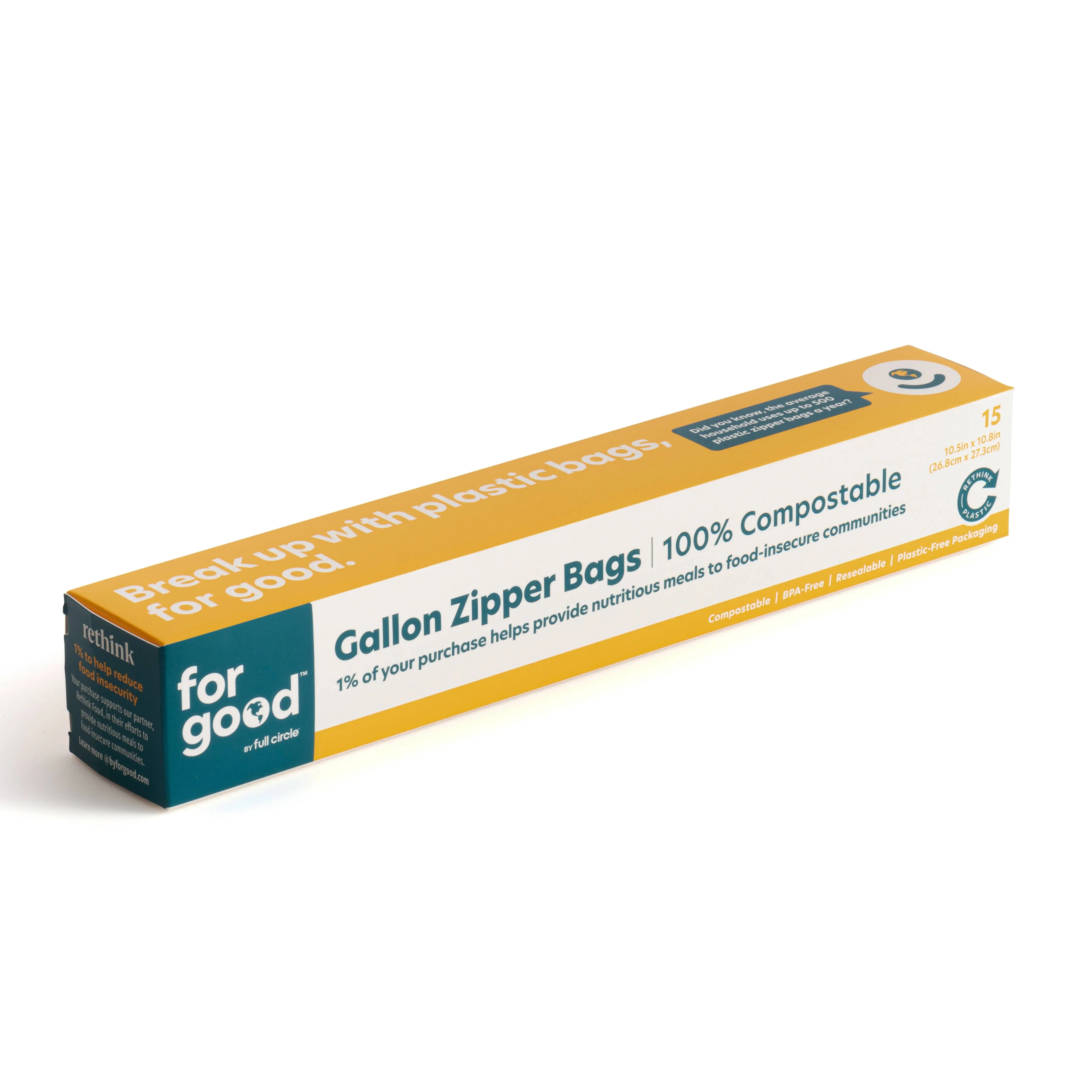 1-Gallon Compostable Storage Bags