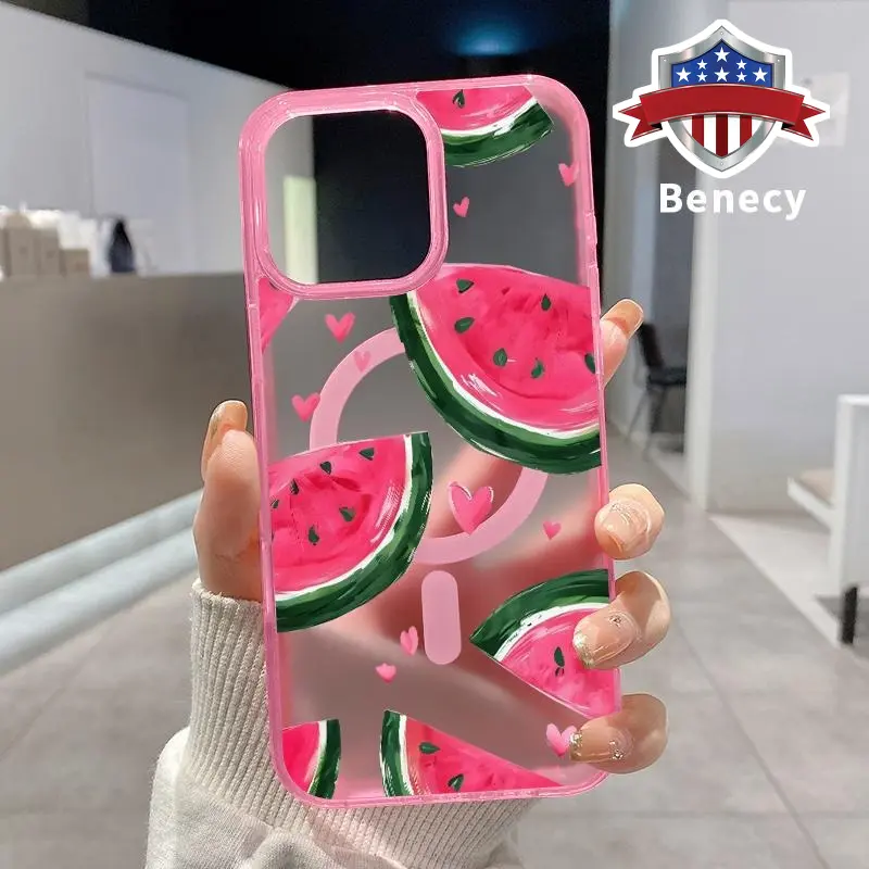 Juicy Watermelon Hearts Pattern Magnetic Phone Case for iPhone 15 16 14 Pro Max 13 12 11 XR XS Plus E Clear Crystal Drop-proof Slim Silicone Shockproof Transparent Protective Cover Supports Wireless Charging - TikTok Shop Juicy Watermelon Hearts Pattern Magnetic Phone Case for iPhone 15 16 14 Pro Max 13 12 11 XR XS Plus E Clear Crystal Drop-proof Slim Silicone Shockproof Transparent Protective Cover Supports Wireless Charging - TikTok Shop