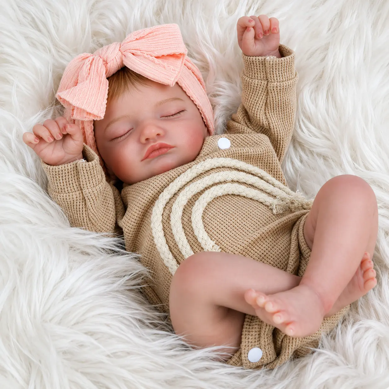 #Summervibes #mothersdaygift Lifelike Reborn Baby Doll Excellent Gift for Birthday Christmas Gift and New Year, 20" Realistic Design with Soft Cloth Body Hand-painted Hair Perfect for Kids Ages 3+ cute
