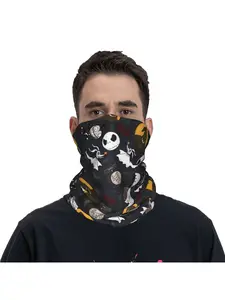 1PC	The Nightmare Before Christmas Bandana Neck Cover Motocross Wrap Scarf Balaclava Cycling Unisex Adult Winter