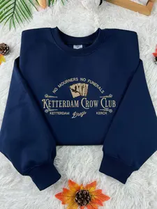 Ketterdam Crow Club Embroidered Sweatshirt and Hoodie, Six of Crows Shirt, Bookish Merch