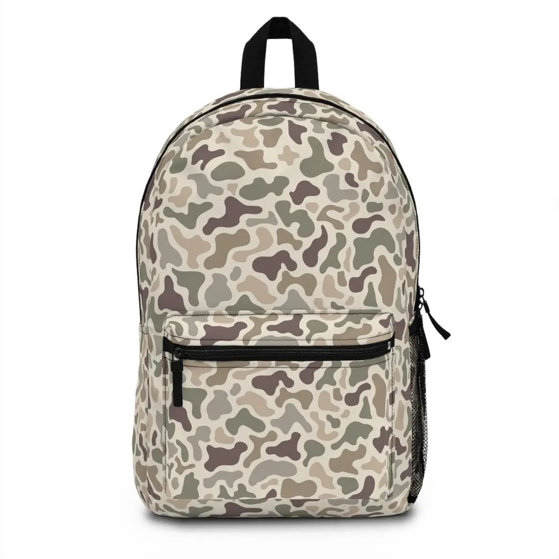 Desert Duck Camo Backpack, Hunting Daypack for Men, Outdoor Fishing Camping Backpack, Camouflage School Travel Bag, Hunter Gift