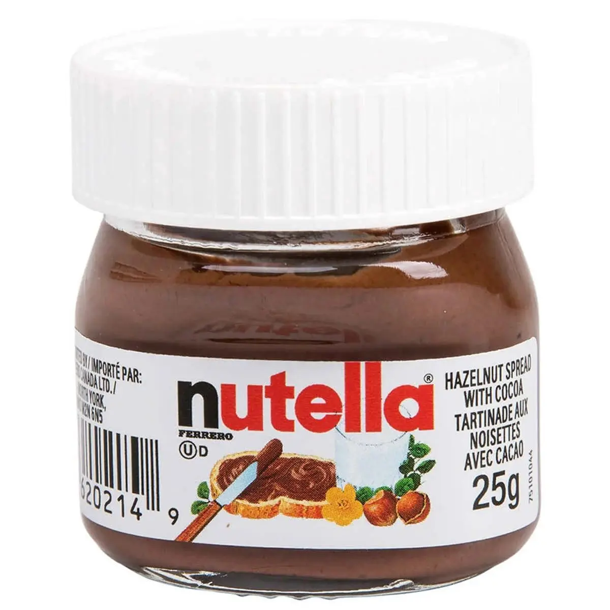 Nutella Hazelnut & Cocoa Spread, Glass Jar (0.88 oz) - 64 per Case, Pantry Preserve Spread sohochic