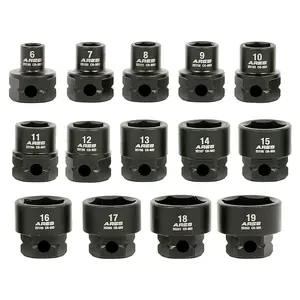 ARES 29018 - 14-Piece 3/8-Inch Drive Metric Low Profile Nano Impact Socket Set