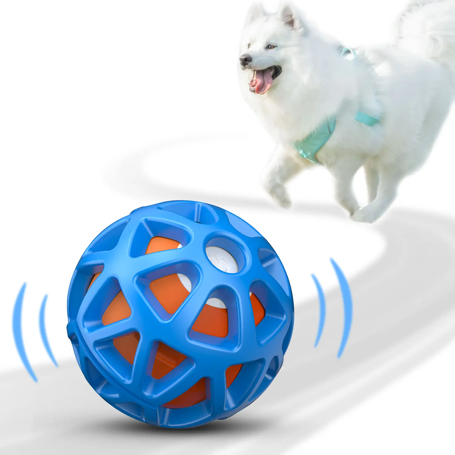 seagi Interactive Dog Toys - Durable Automatic Bouncing & Vibrating Ball for Smart Play - Motion-Activated Moving Toy for Small Medium Large Dogs - US