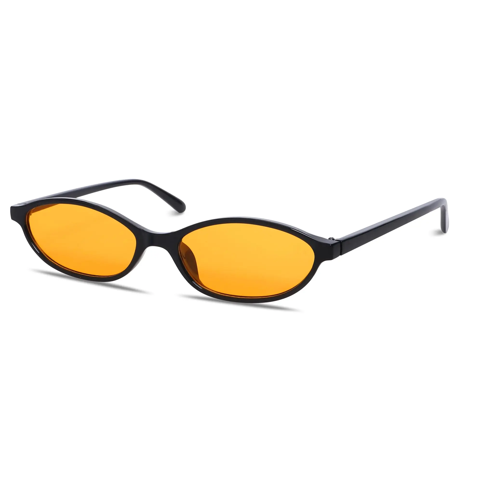 Retro Oval Cat Eye Sunglasses UV Protection Lightweight Narrow Shades Trendy Y2k Sunglasses Retro Oval Sunglasses For Women - Small Cat  main image 4