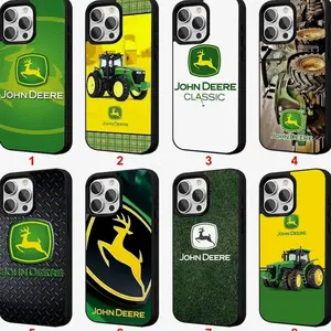 Green Tractor Phone Case, J0hn Deere Phone Case Compatible with iPhone 17, 11, 12, 13, 14, 15,16 & Samsung S25,24,23,22