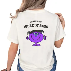 Edm Rave Plur Unisex Tee - Little Miss Wubz N B Tshirt Clothing Shortsleeve