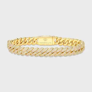 Iced Cuban Bracelet 14K Gold Plated - 10mm