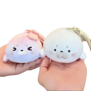 Kawaii Bubble Seal Plush Toy, Cute Ocean Animal Doll, Soft Squishy Sensory Toy, Decompression Dough for Adults & Kids old mousey plush toy benny build a bear Hand Puppet Set kelly toys big comfy couch aurora oikawa puppet maker Choo poppy yela key