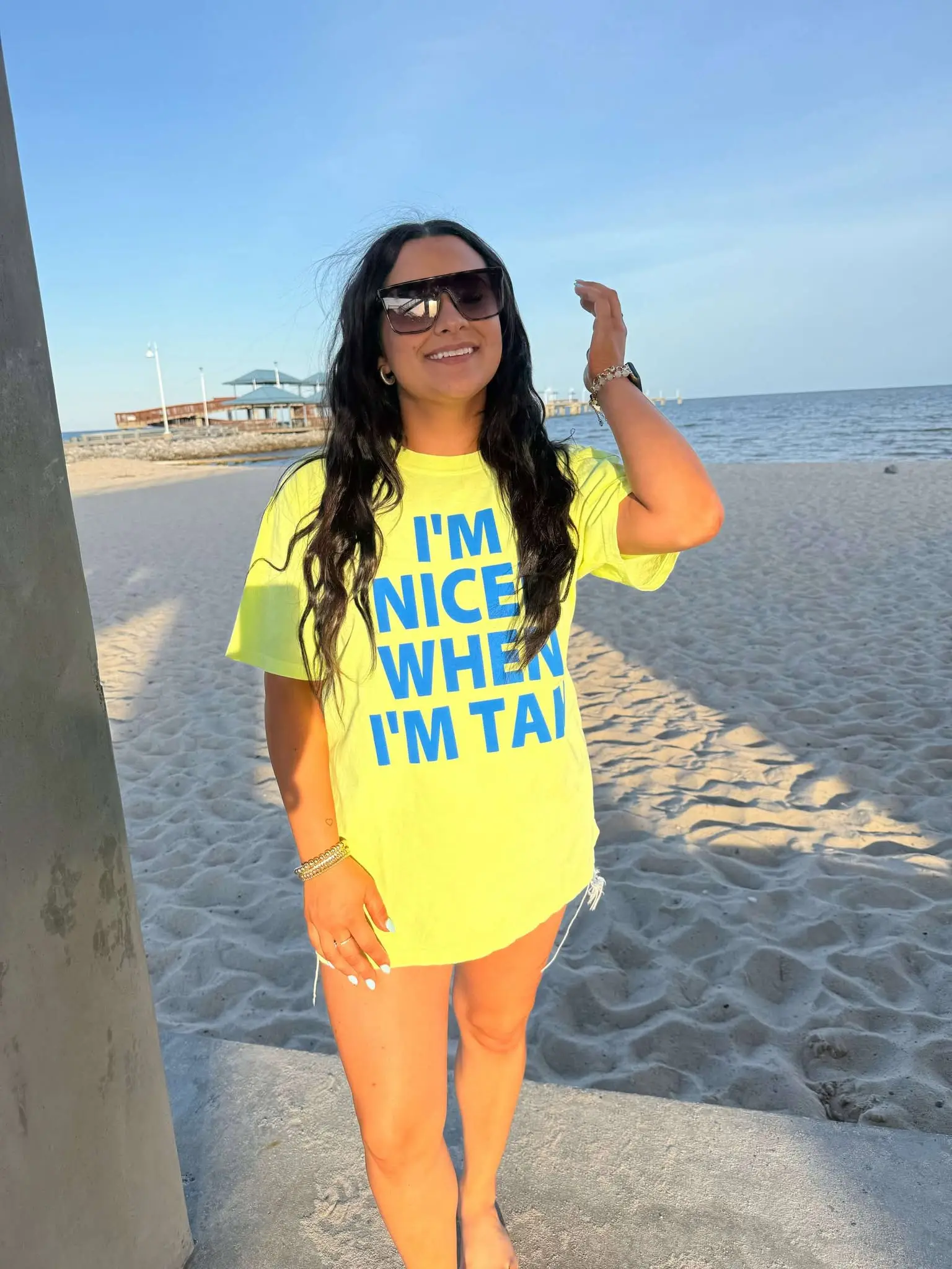 NICER WHEN I'M TAN GRAPHIC TEE