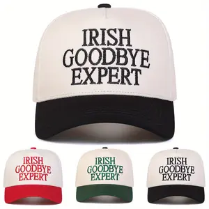 Unisex Letter Embroidered Patchwork Baseball Cap Outdoor Adjustable Sunscreen Leisure Hat Spring Autumn Travel Tourism Beach Vacation