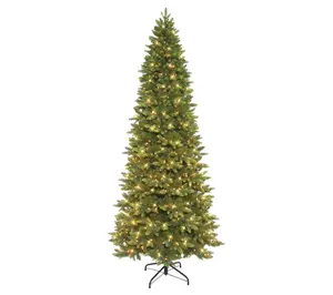 Puleo International 9 ft Pre-lit Slim Westford Spruce Tree