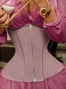 1 Count Women's Fitness Tummy Control Shapewear, Fajas, Waist Trainer Belt, High Compression Band, Slimmer Waist Cincher Minimalist Design, Breathable Mesh Sports Corset, Breathable Girdle, Trendy Underwear, Suitable for Daily,Yoga,Gym,Training