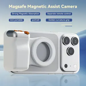 Zoom Phone Assist Camera Magsafe Bluetooth-compatible Handheld Portable Selfie Photography Handle Magnetic Attachment